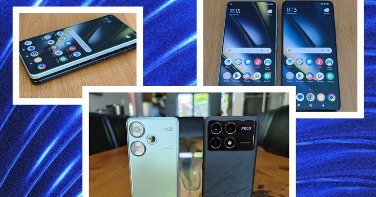 Poco F6 and F6 Pro Mobile Phone Review Collage 062024 SOURCE Simon Hill
