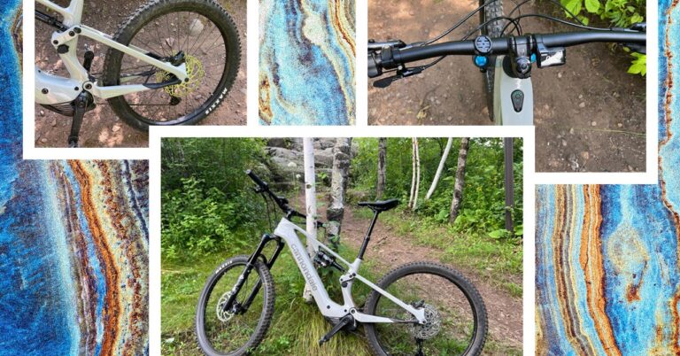 Cannondale Moterra Carbon SL2 Electric Bike Reviewer Collage 072024 SOURCE Stephanie Pearson