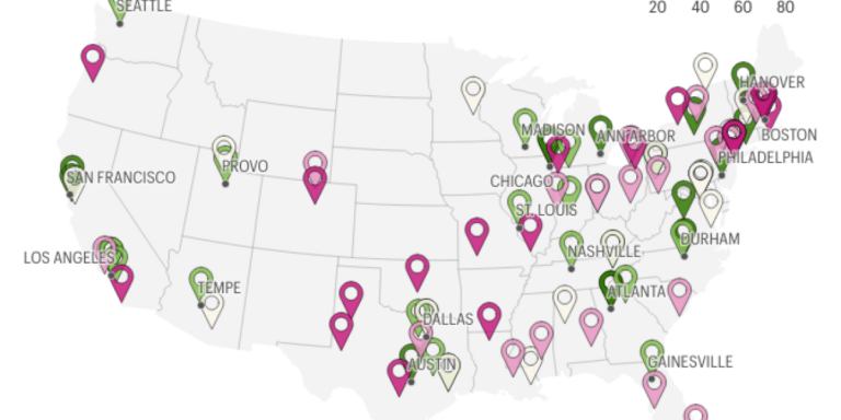 Best MBA programs 2025 map