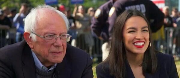 AOC Bernie Sanders scaled