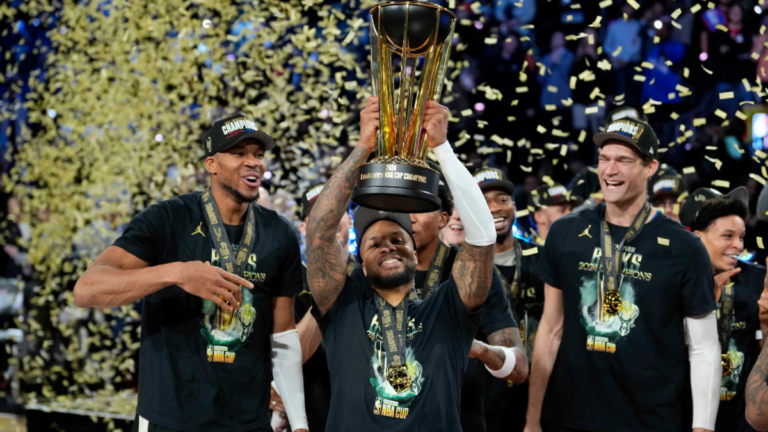 nba cup trophy bucks dame usatsi